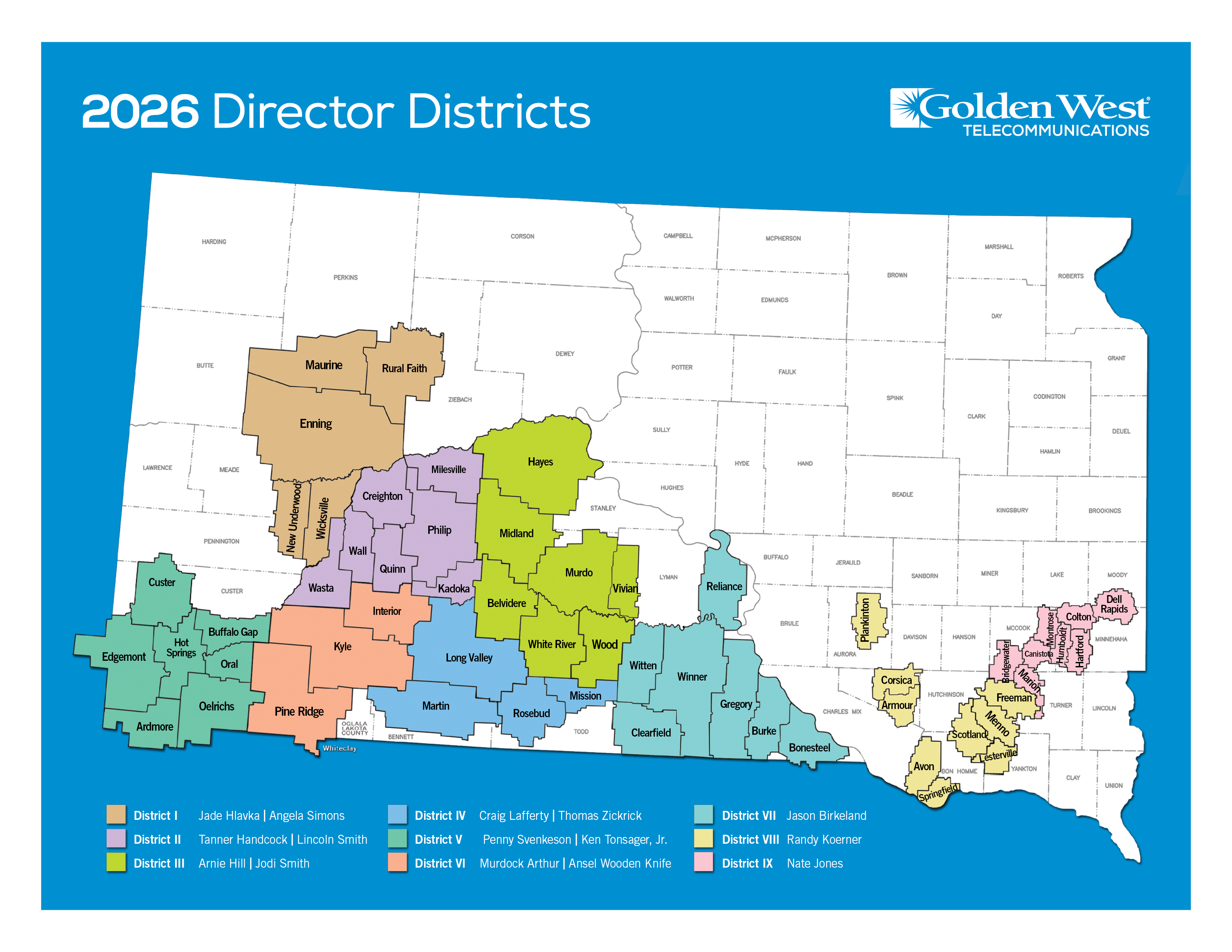 2026 Golden West Director Districts 2026 Golden West Director Districts